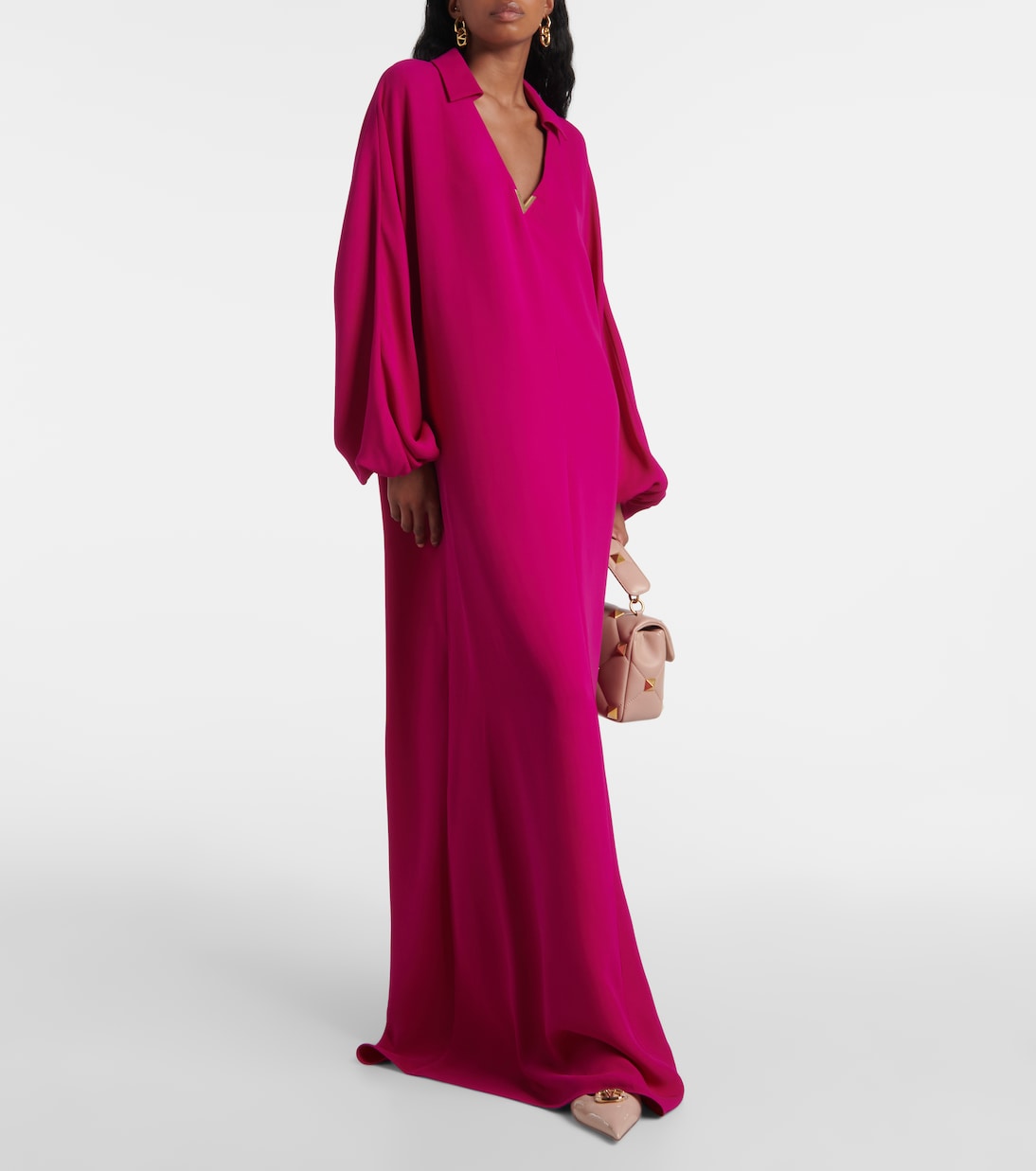 Abito lungo in seta cady couture | Valentino