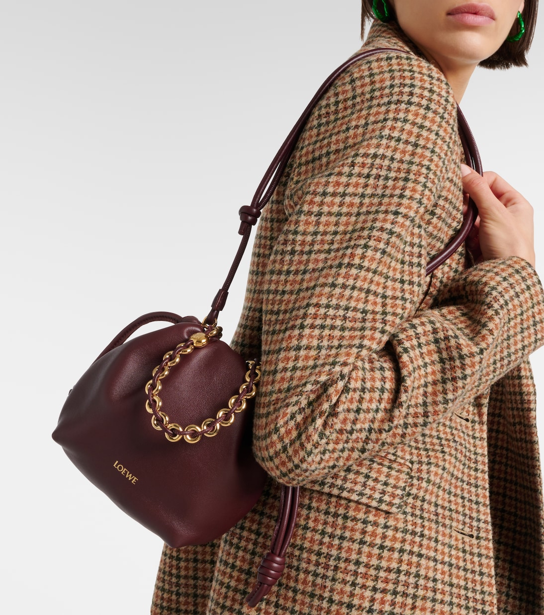 Borsa a spalla Flamenco Mini in pelle | Loewe