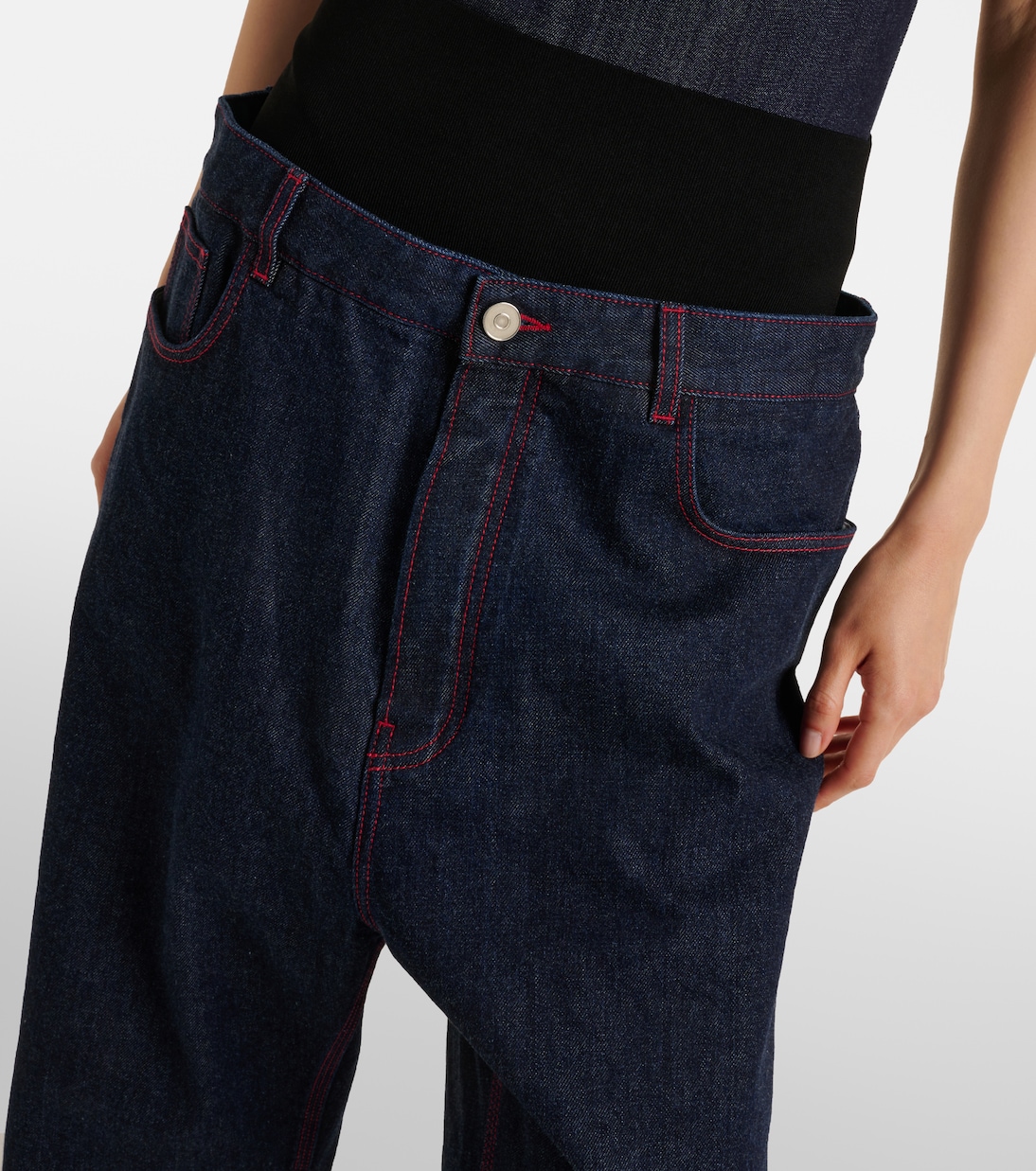 Jeans Jóvenes Alaïa de Corte Ancho y Tiro Bajo