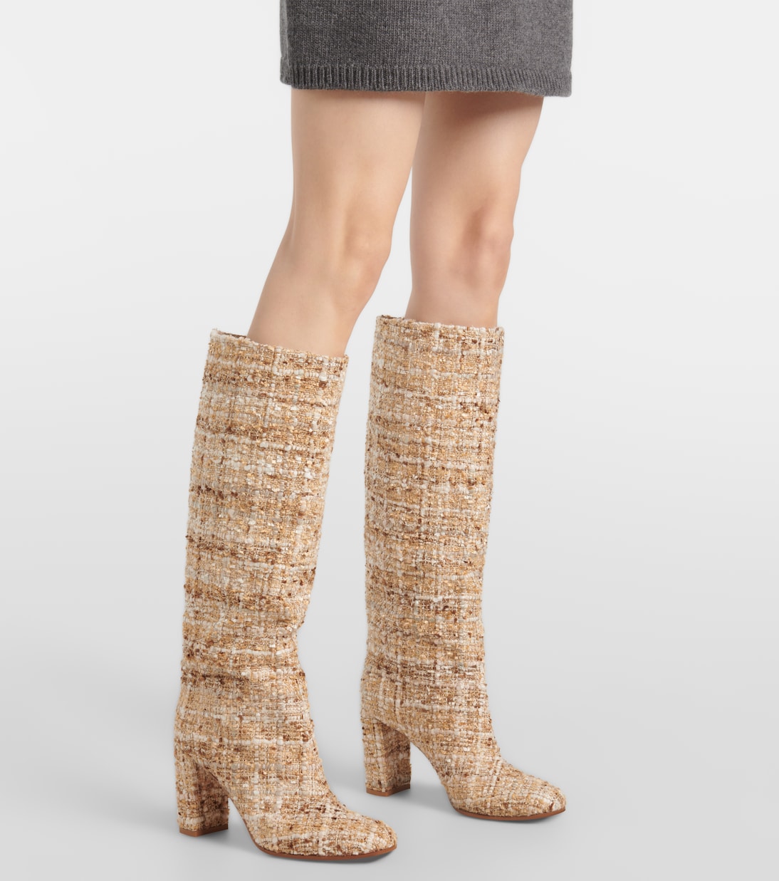 Botas altas de bouclé | Gianvito Rossi