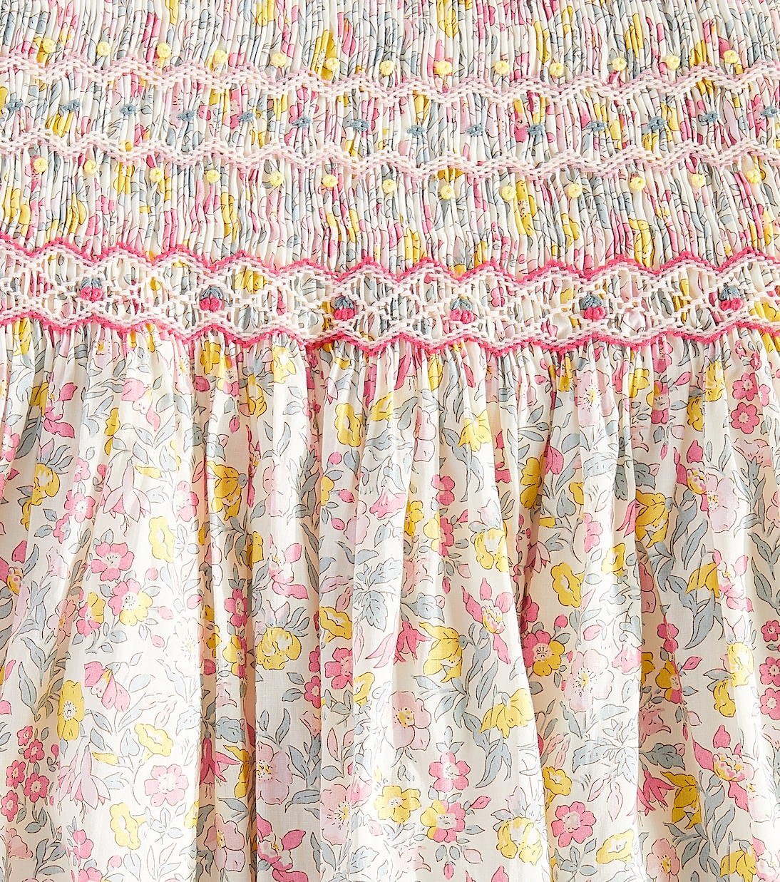 Abito Duchesse in cotone con stampa | Bonpoint