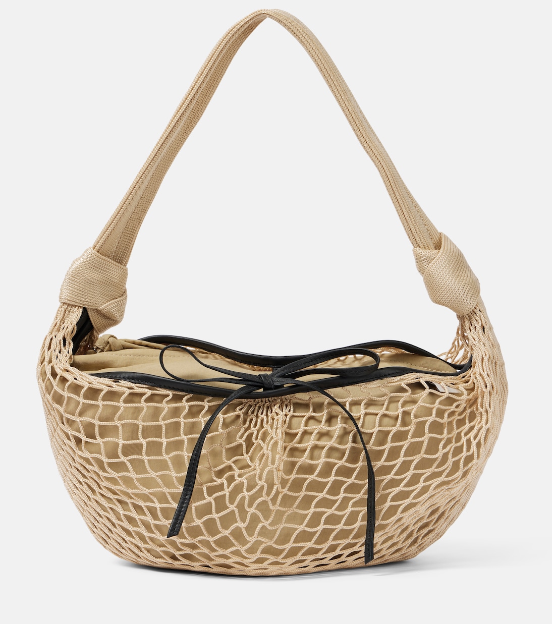 X Filt Tote Croissant mit Leder | Lemaire