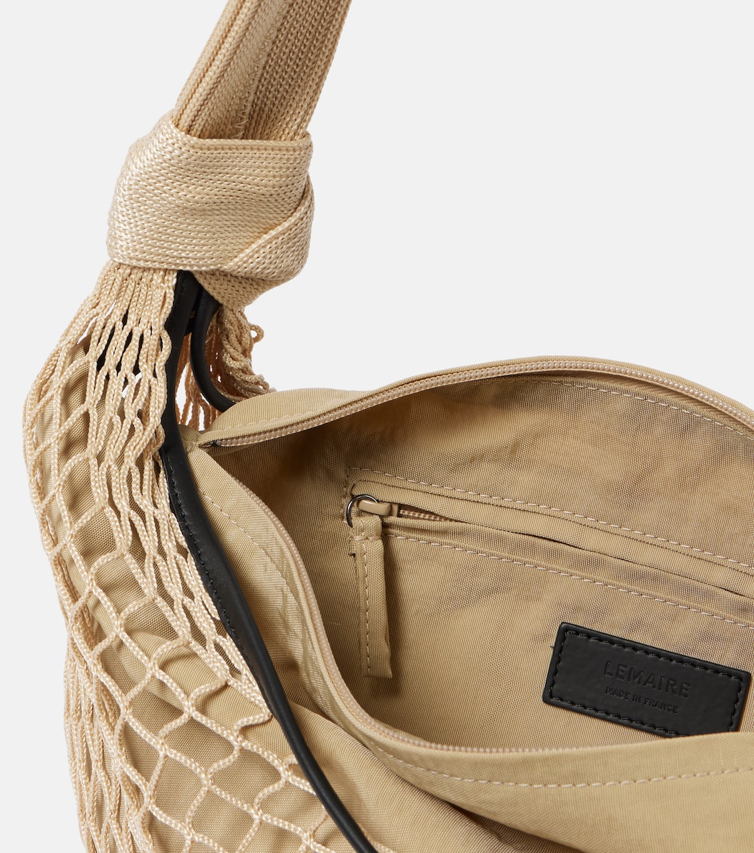 X Filt Tote Croissant mit Leder | Lemaire