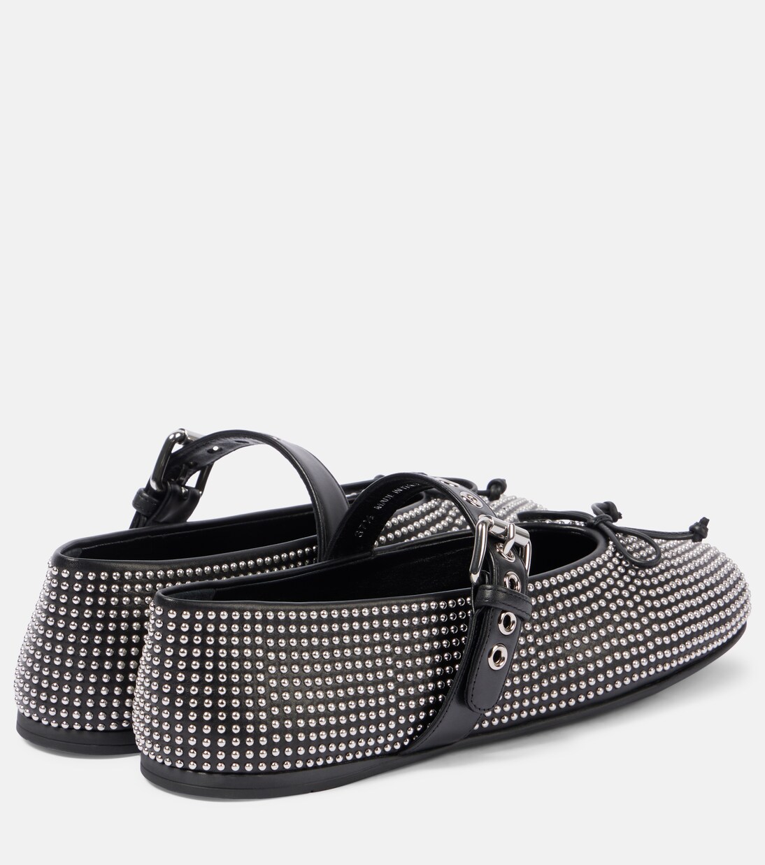 Verzierte Ballerinas aus Leder | Miu Miu