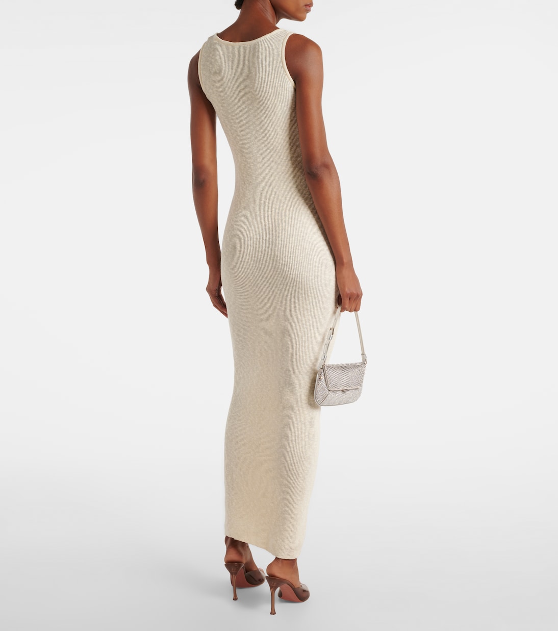 Vestido largo de croché de lino y algodón | Magda Butrym