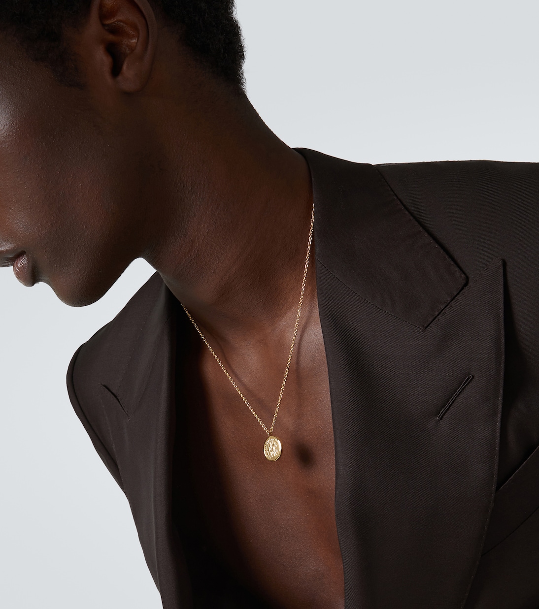 Collana Coin in argento sterling bagnata in oro 18kt | Tom Wood