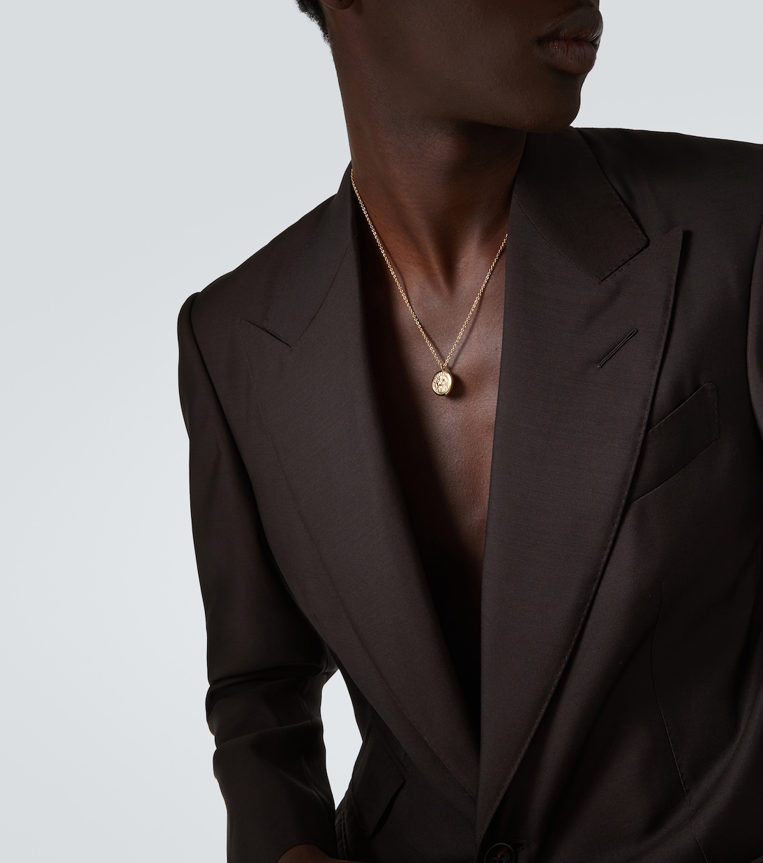 Collana Coin in argento sterling bagnata in oro 18kt | Tom Wood