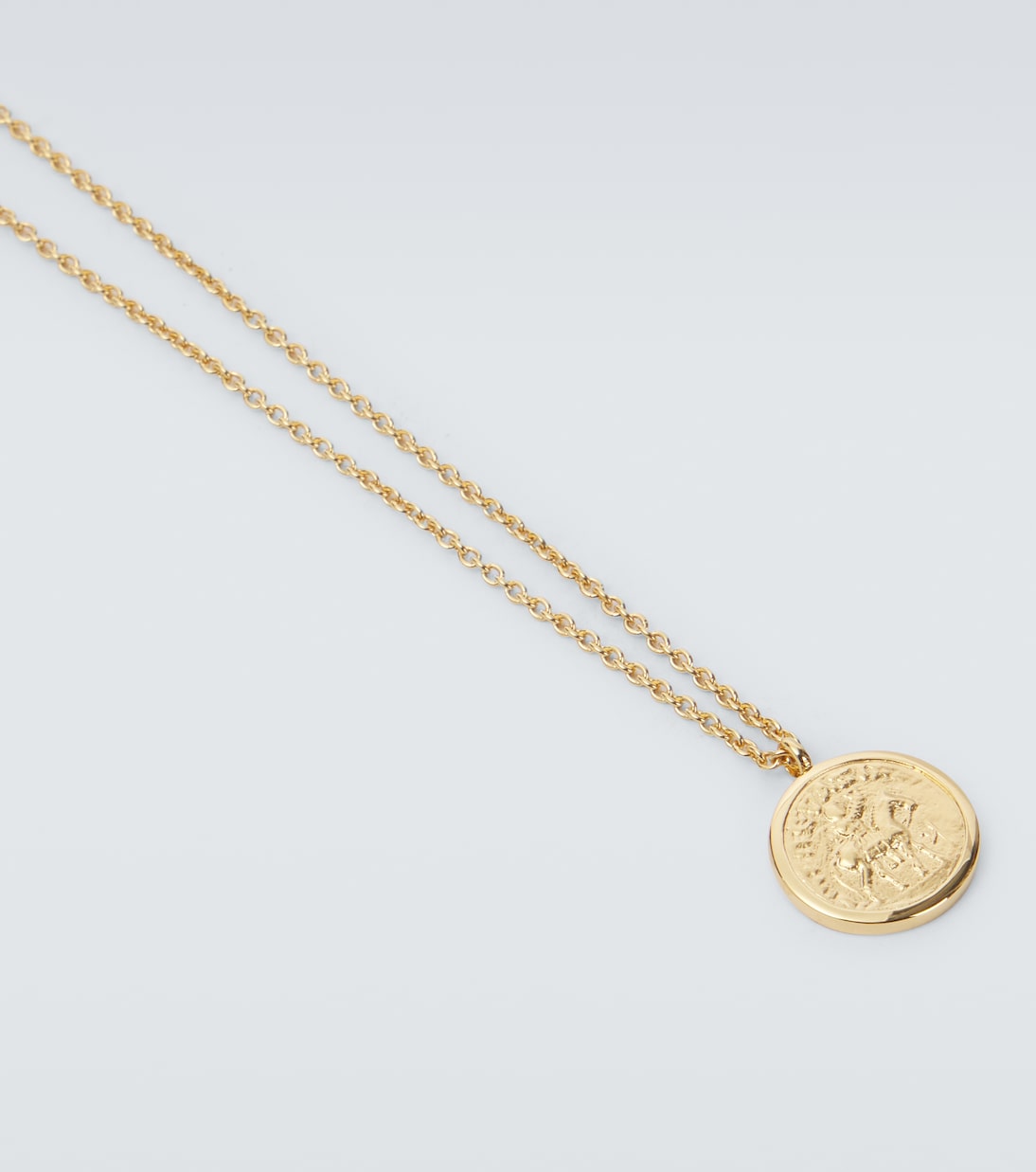 Collana Coin in argento sterling bagnata in oro 18kt | Tom Wood