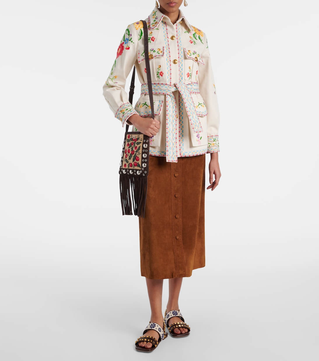 Sandali in pelle ricamati VALENTINO GARAVANI per uno stile giovane e chic
