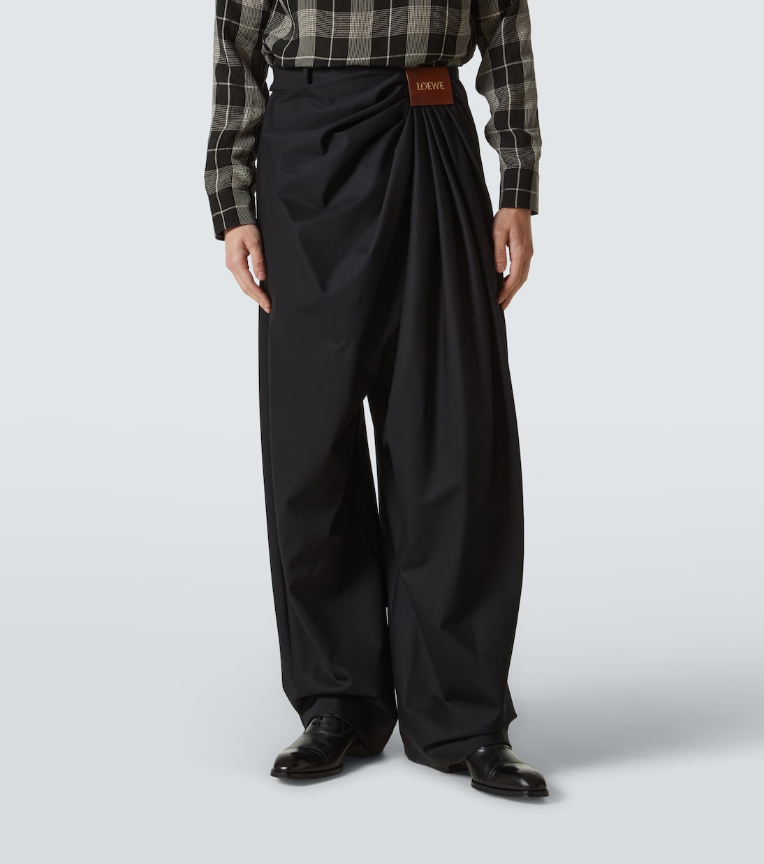 Weite Hose aus Baumwolle und Seide | Loewe