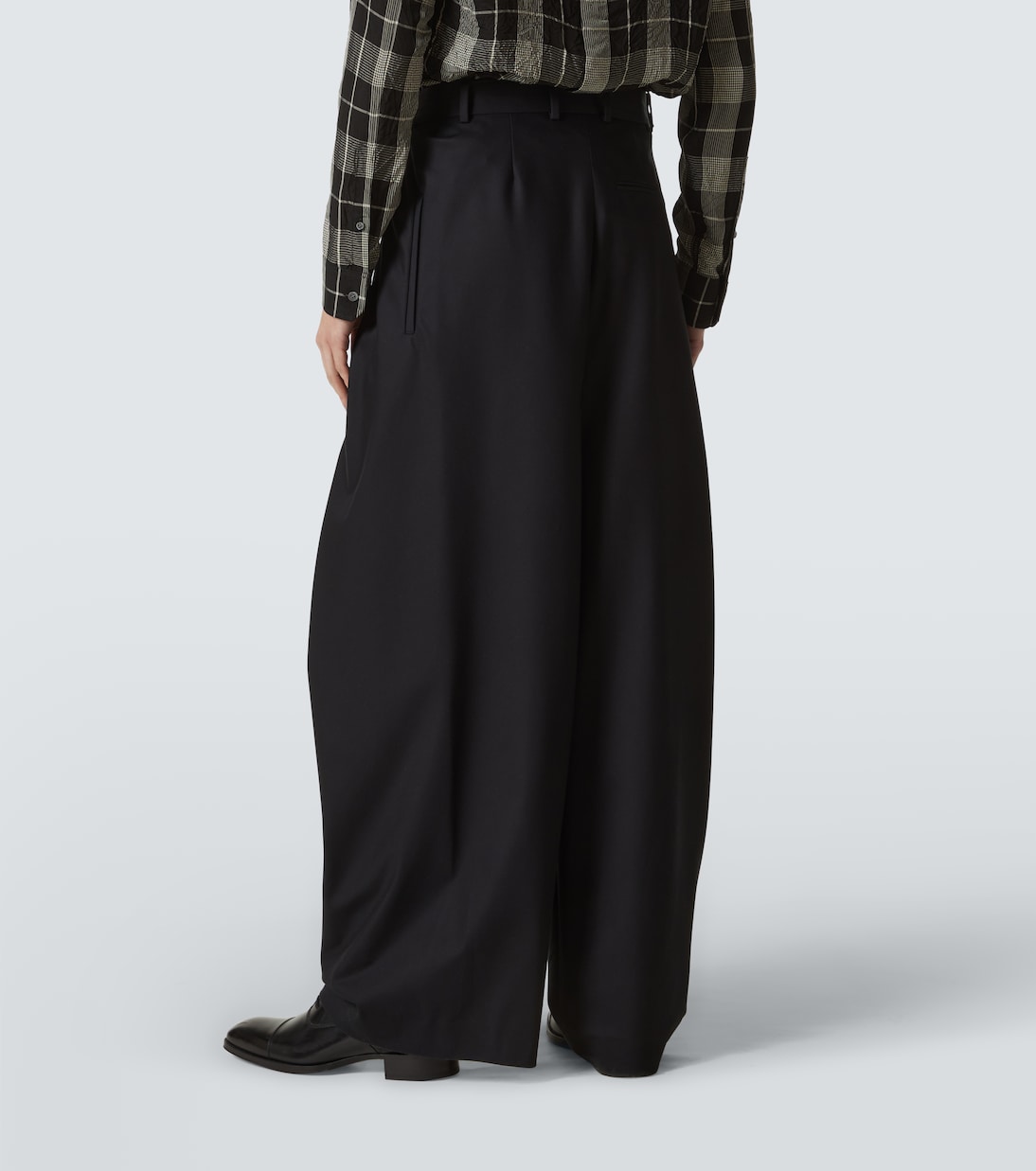 Weite Hose aus Baumwolle und Seide | Loewe