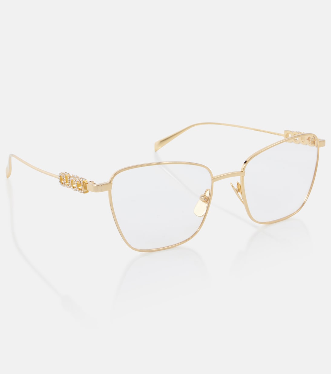 Occhiali cat-eye GUCCI con dettagli glamour per uno stile giovane e audace