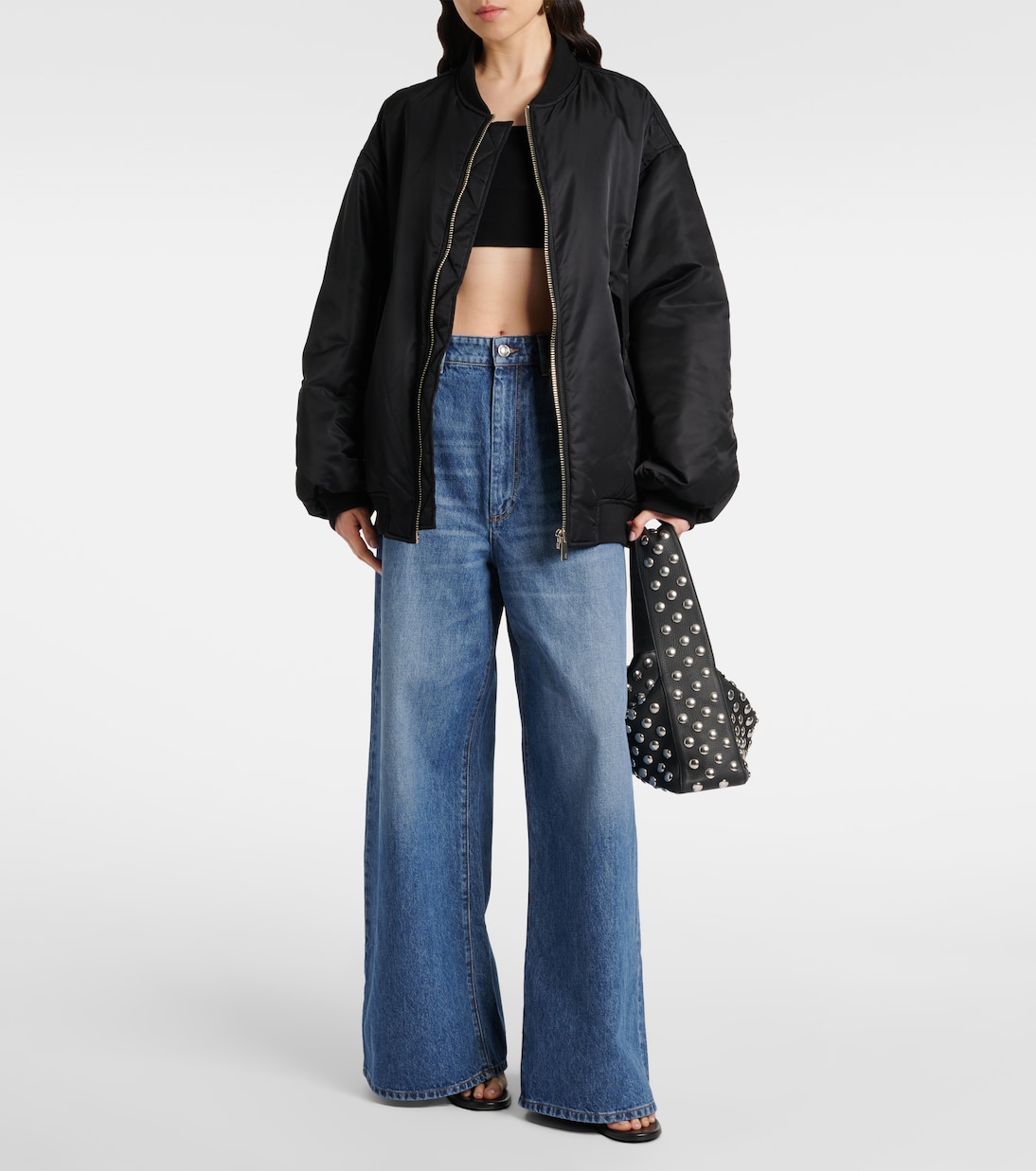 Mid-Rise Wide-Leg Jeans Angri | Sportmax