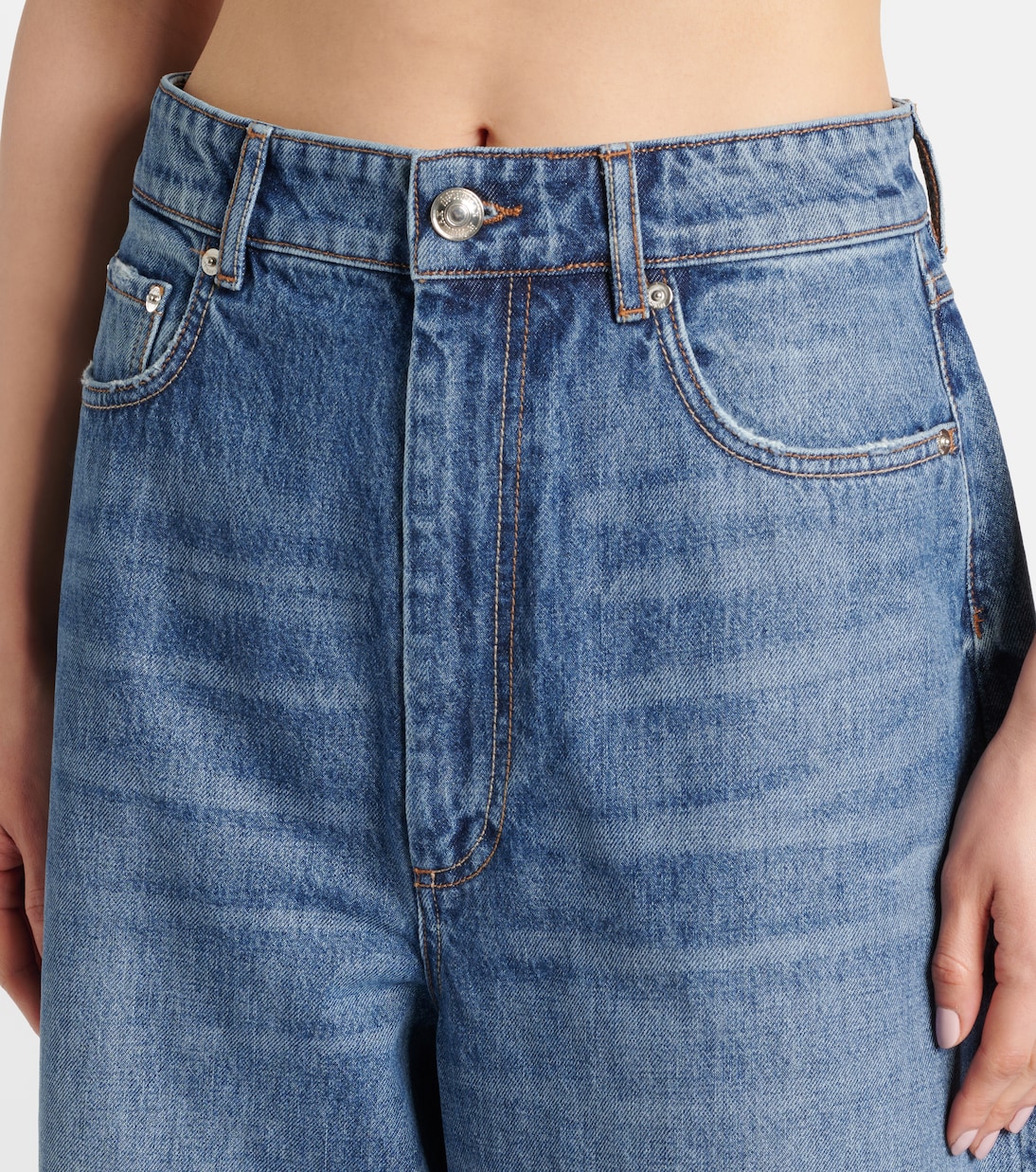 Mid-Rise Wide-Leg Jeans Angri | Sportmax