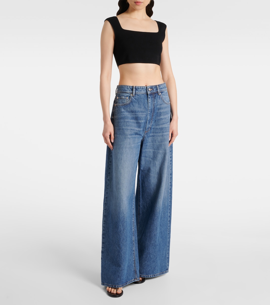 Mid-Rise Wide-Leg Jeans Angri | Sportmax