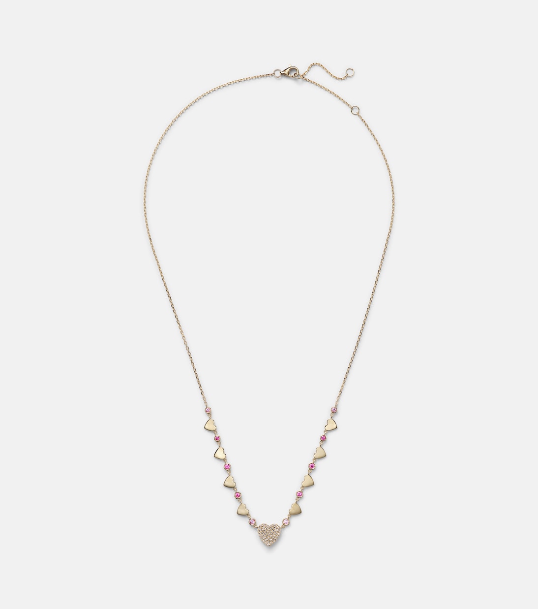 Collana in oro 14kt ROXANNE con diamanti e zaffiri per uno stile giovane e raffinato