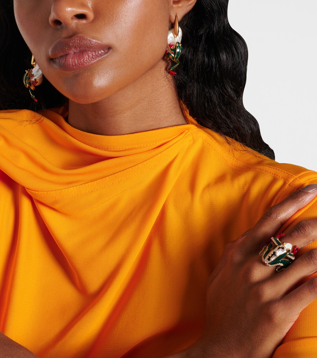 Orecchini Rana in argento sterling | Bottega Veneta
