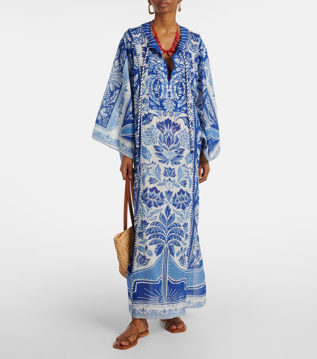 Kaftan Delicate Tapestry aus Baumwolle | Farm Rio