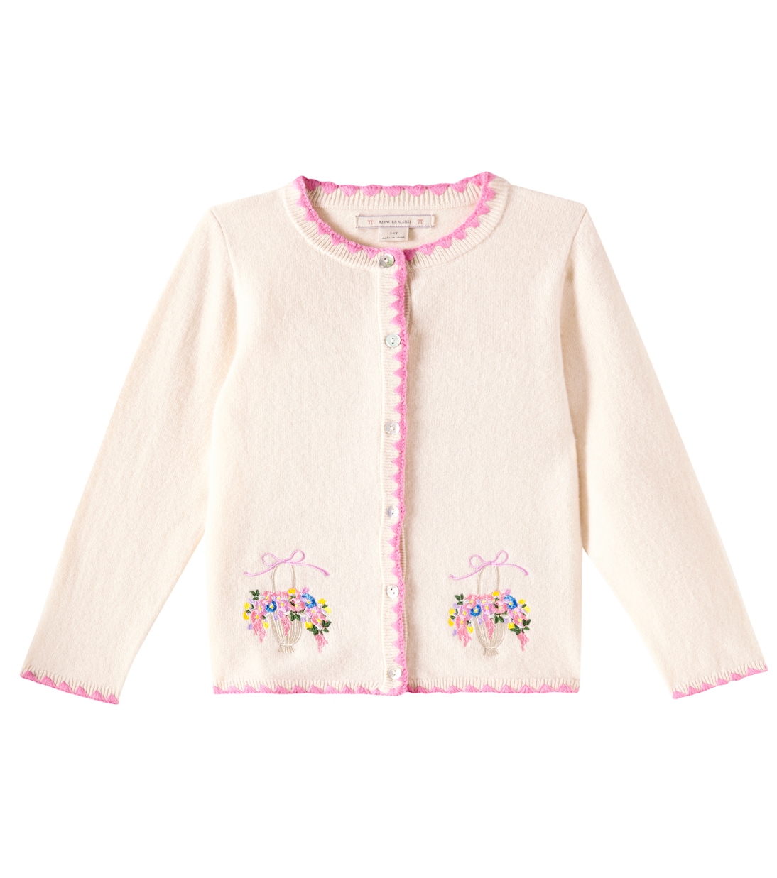 Cardigan Collette brodé en laine | Konges Sløjd