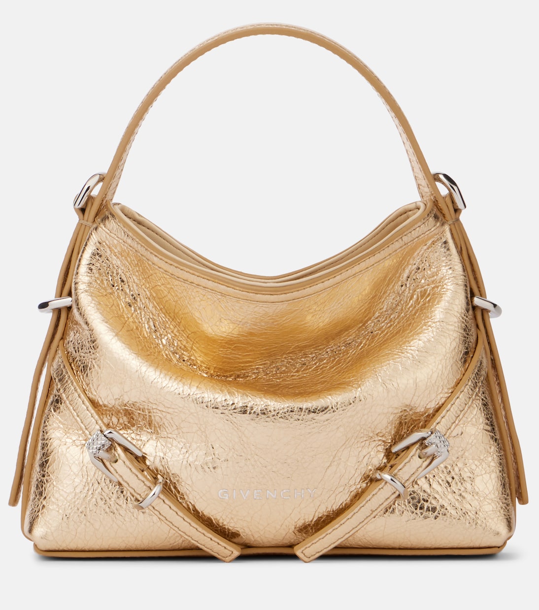 Sac Voyou Nano en cuir métallisé | Givenchy