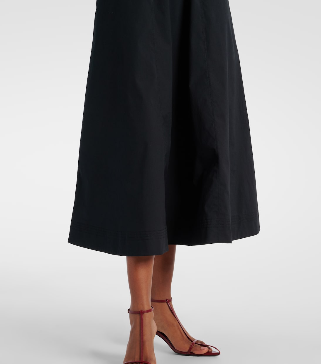 Abito midi Delise in misto cotone | Veronica Beard