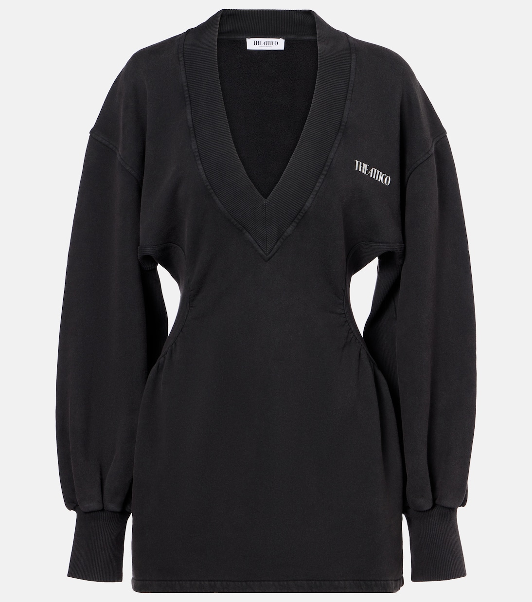 Cotton fleece sweatshirt dress | The Attico