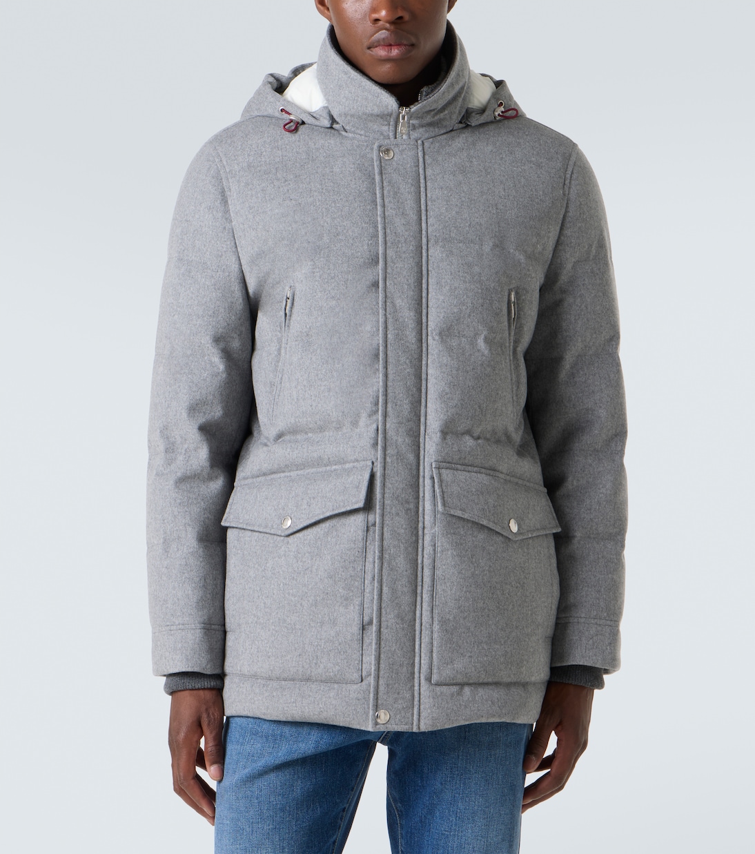 Wattierte Jacke aus Wolle | Brunello Cucinelli
