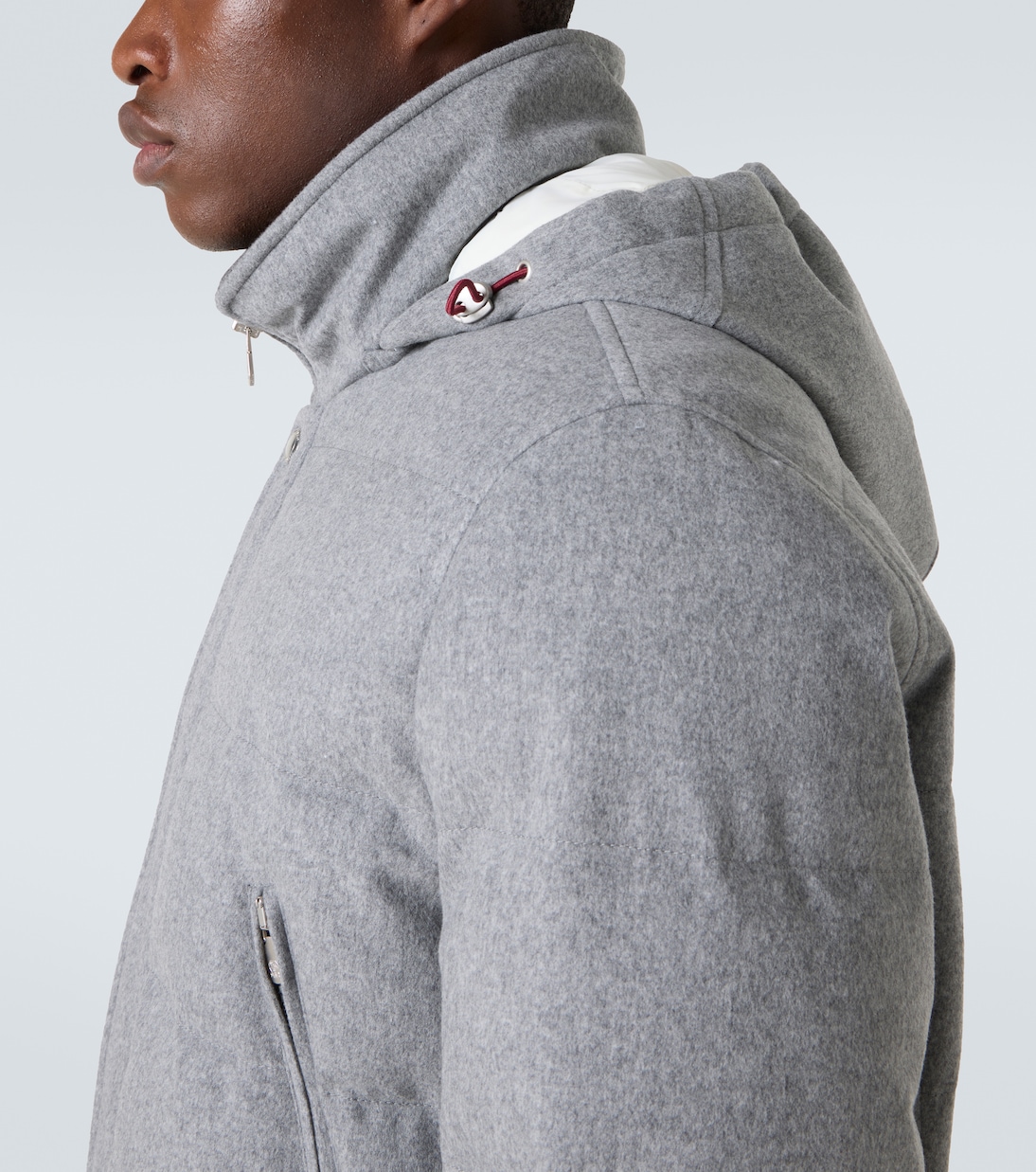 Wattierte Jacke aus Wolle | Brunello Cucinelli
