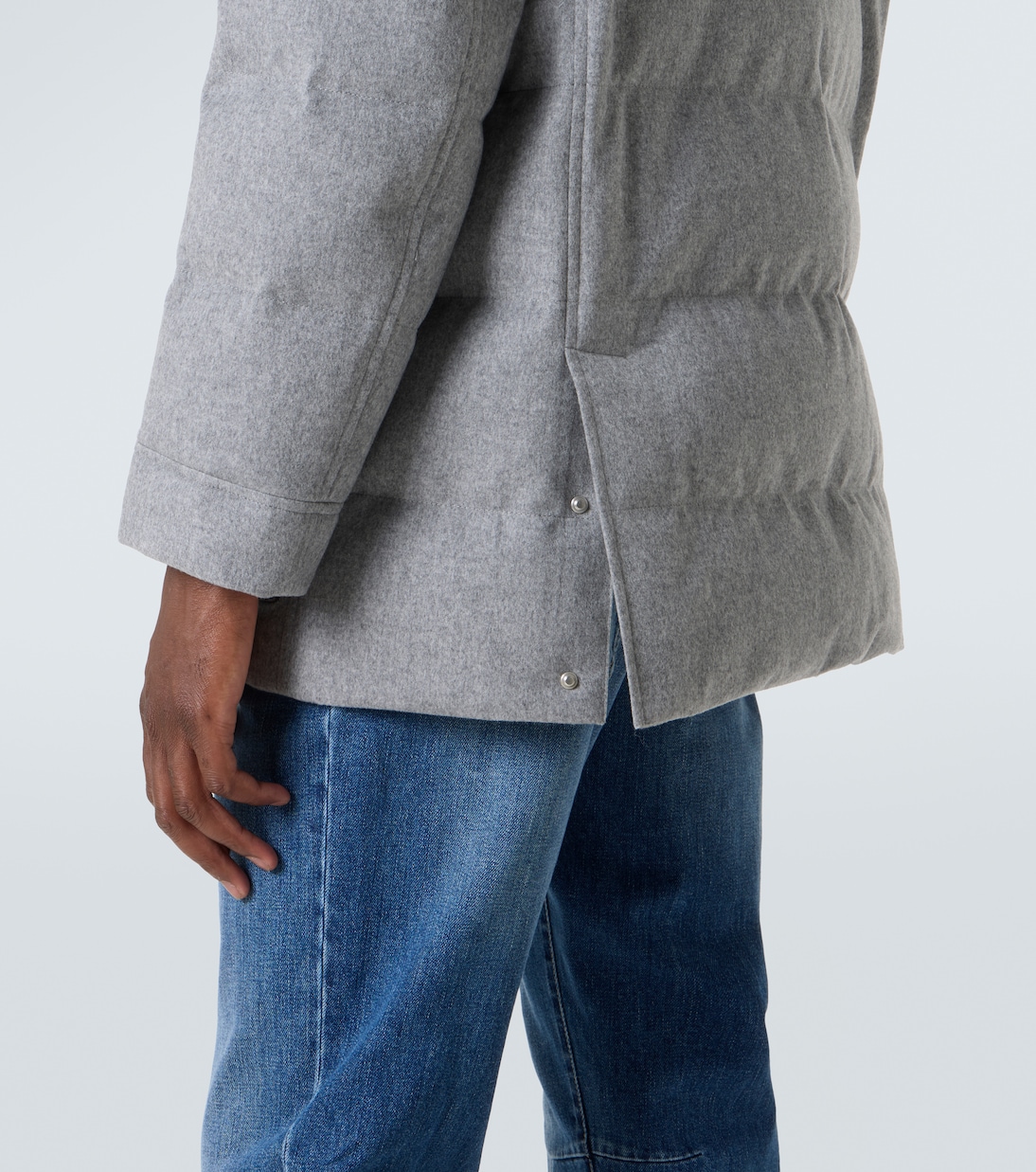 Wattierte Jacke aus Wolle | Brunello Cucinelli