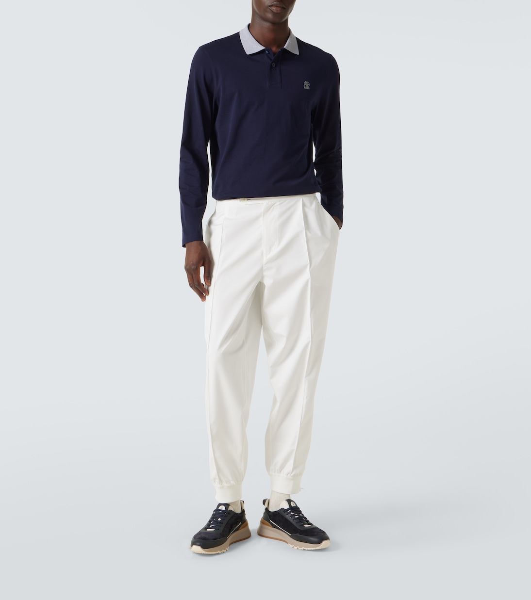 Cotton polo sweater | Brunello Cucinelli