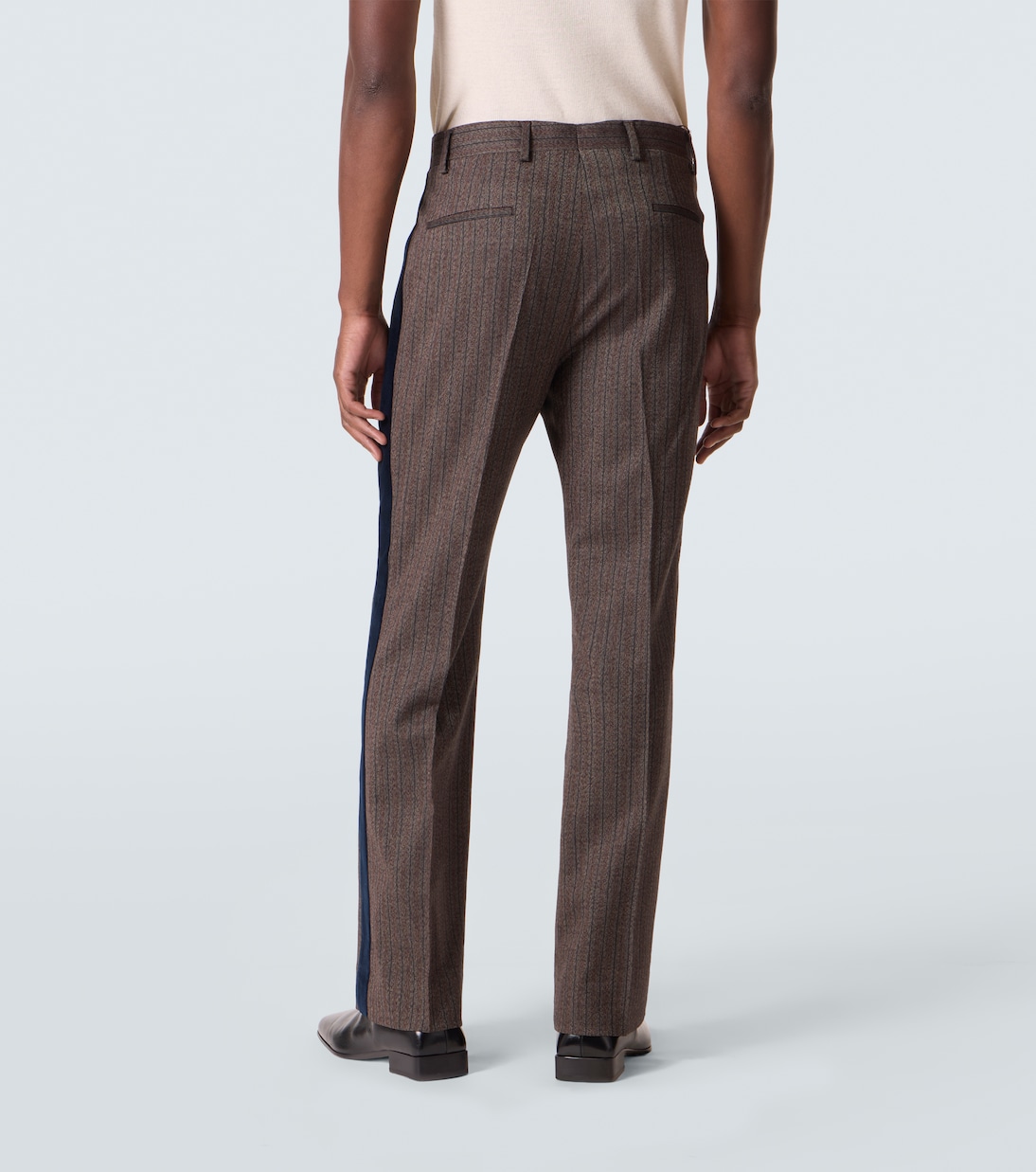 Alto pinstripe wool-blend slim pants | Wales Bonner
