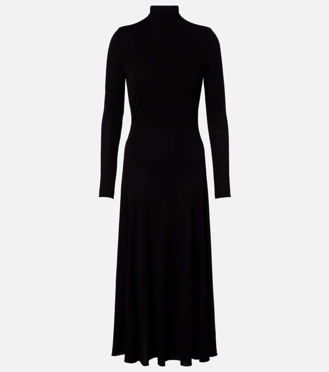 Turtleneck jersey maxi dress | Alaïa