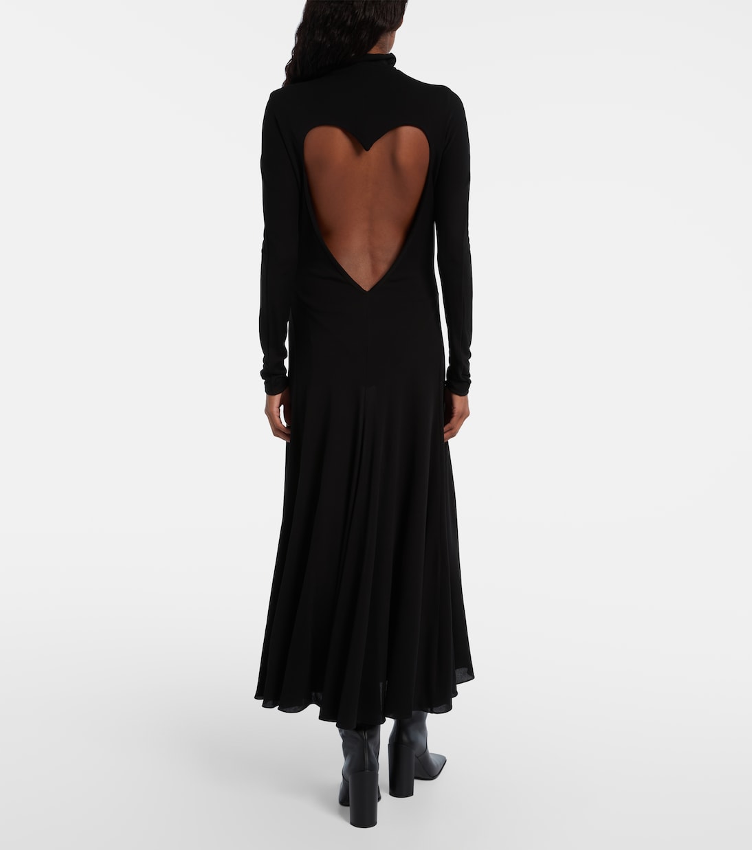 Turtleneck jersey maxi dress | Alaïa