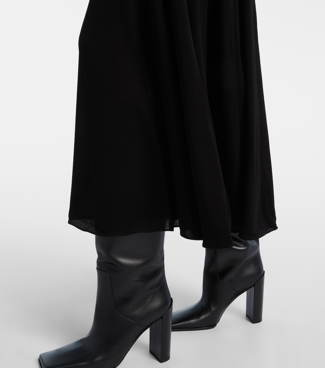 Turtleneck jersey maxi dress | Alaïa