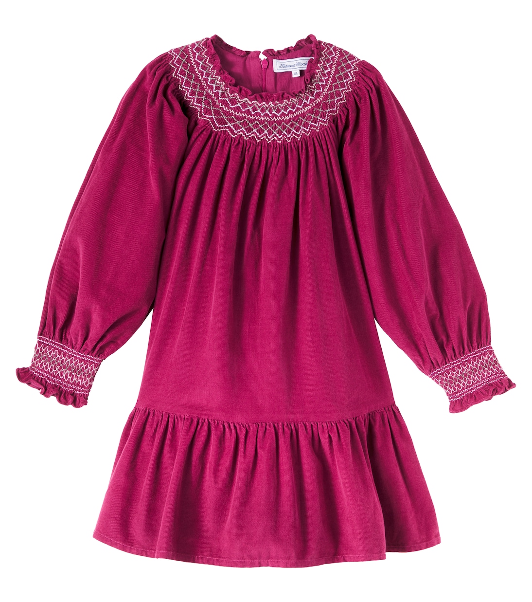 Besticktes Kleid aus Samt | Tartine et Chocolat