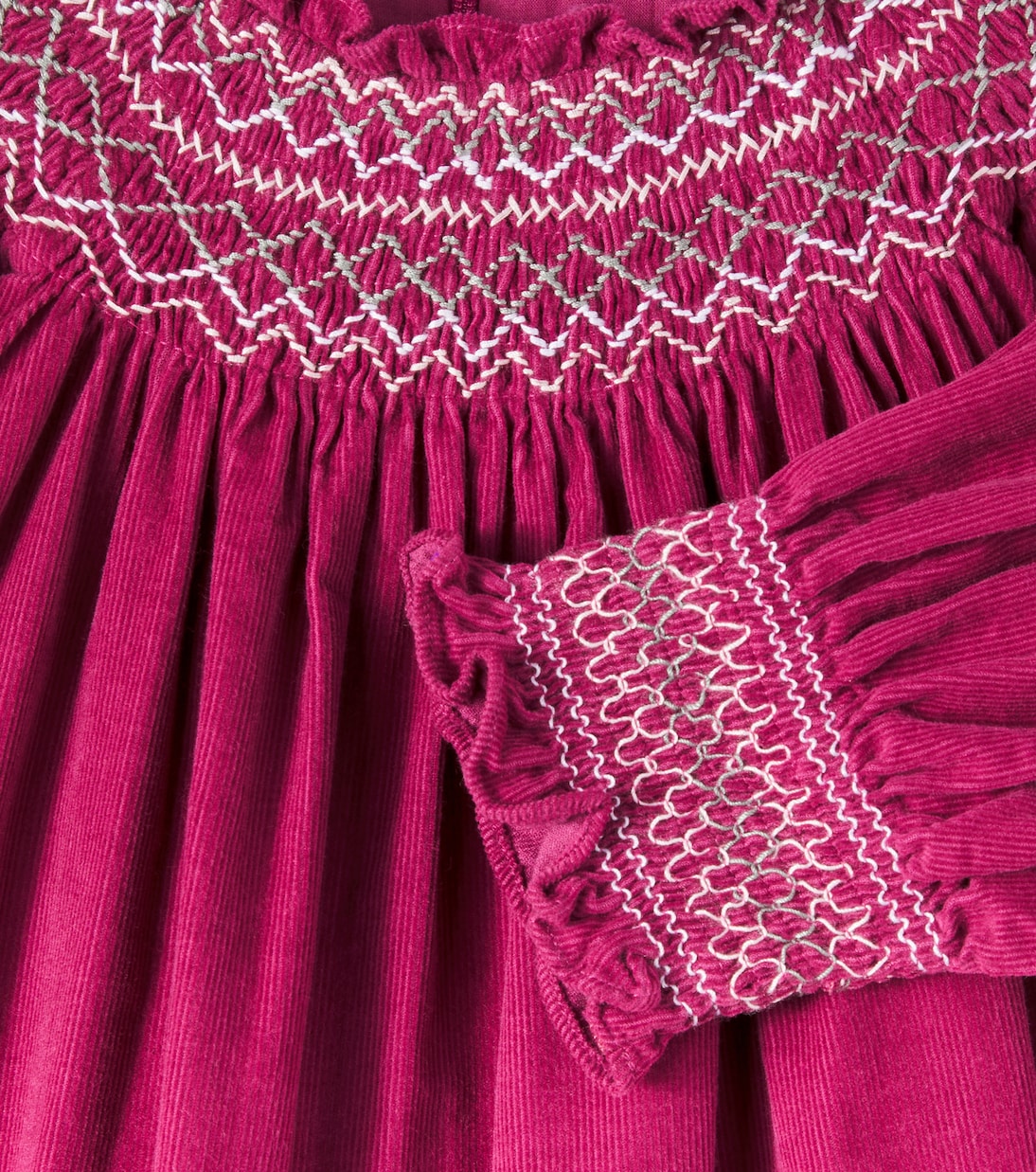 Besticktes Kleid aus Samt | Tartine et Chocolat