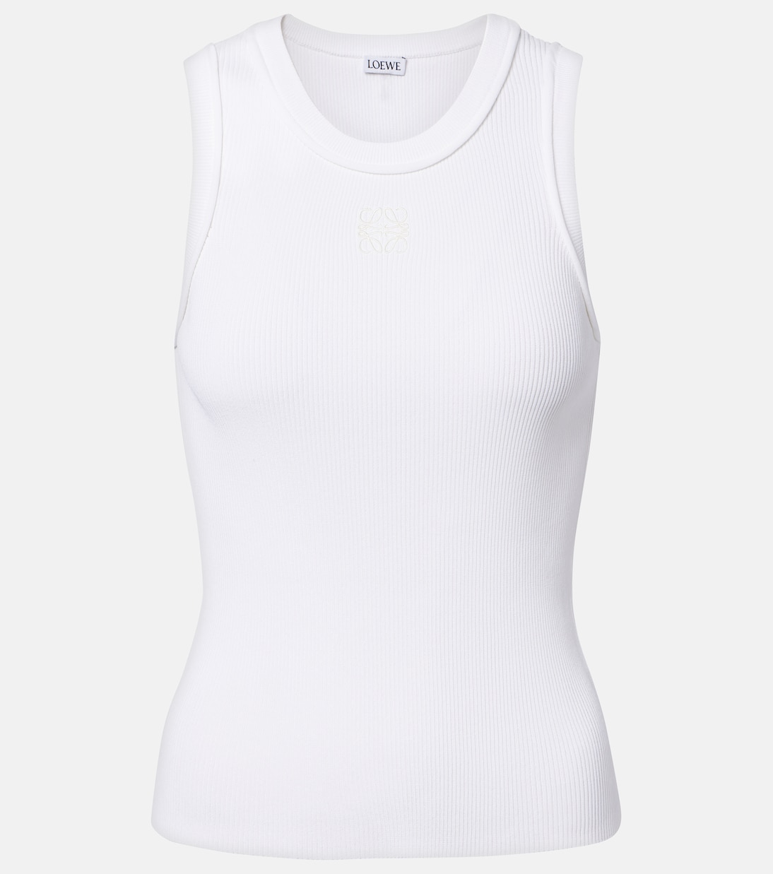 Anagram ribbed-knit tank top | Loewe
