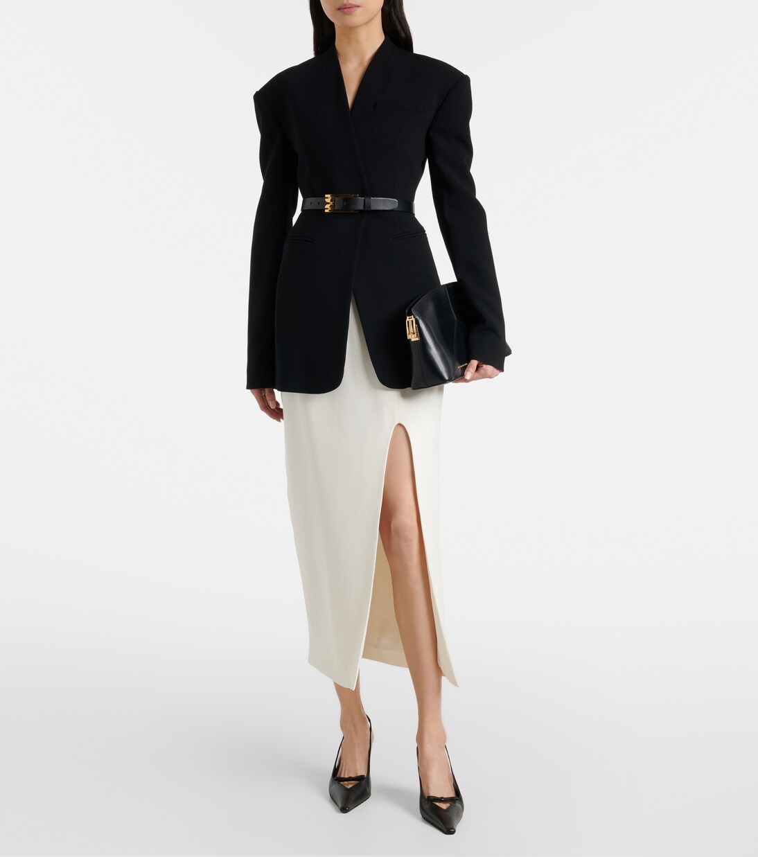 Twill midi skirt | Victoria Beckham