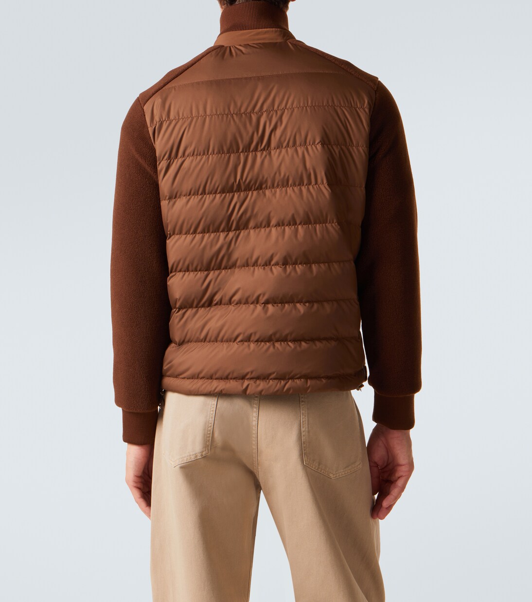 Cárdigan de forro polar con paneles de plumas | Moncler