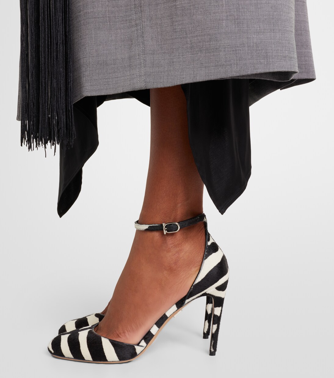 Zebra-print calf hair pumps | Ferragamo