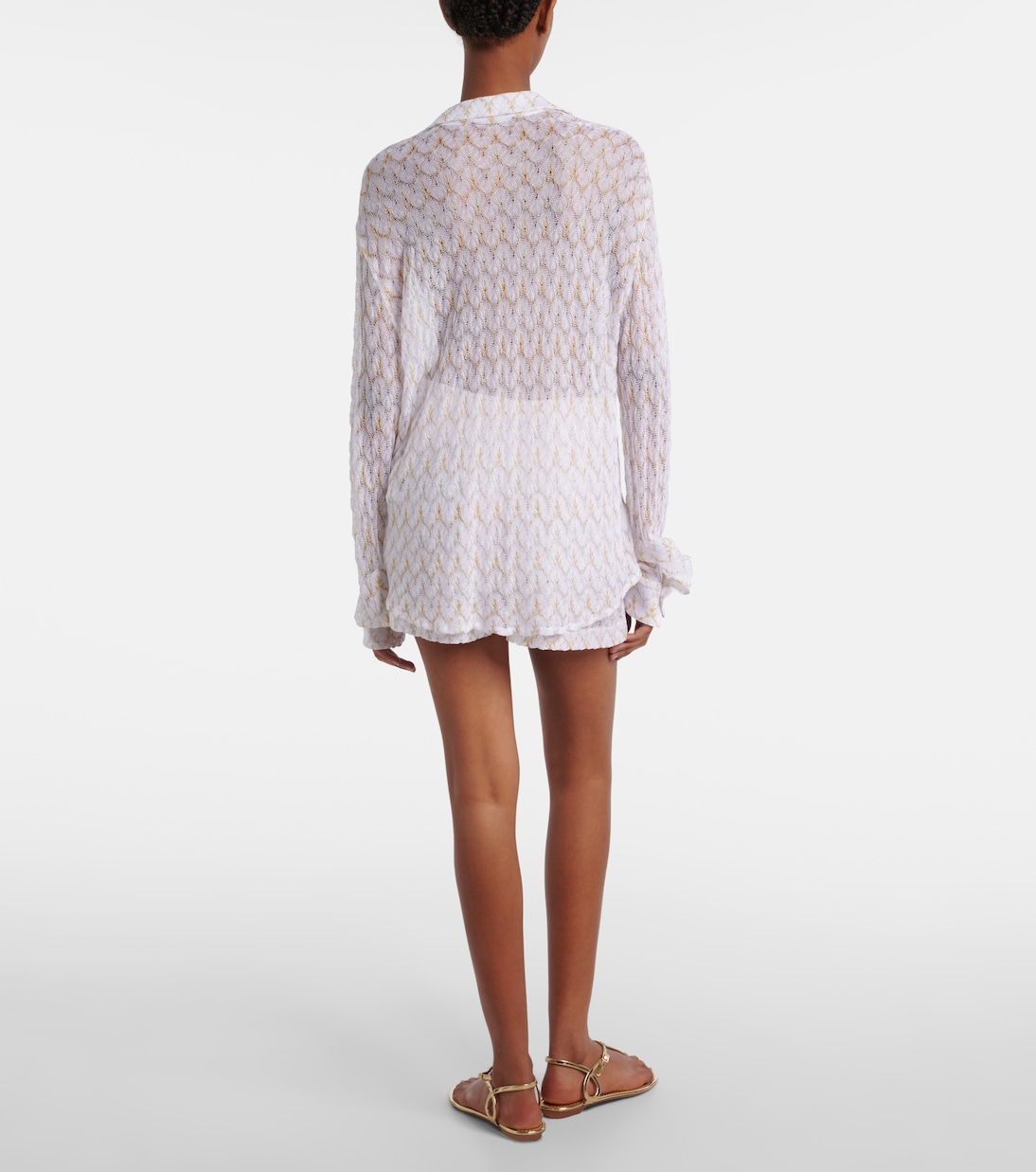 Open-knit lamé shorts | Missoni