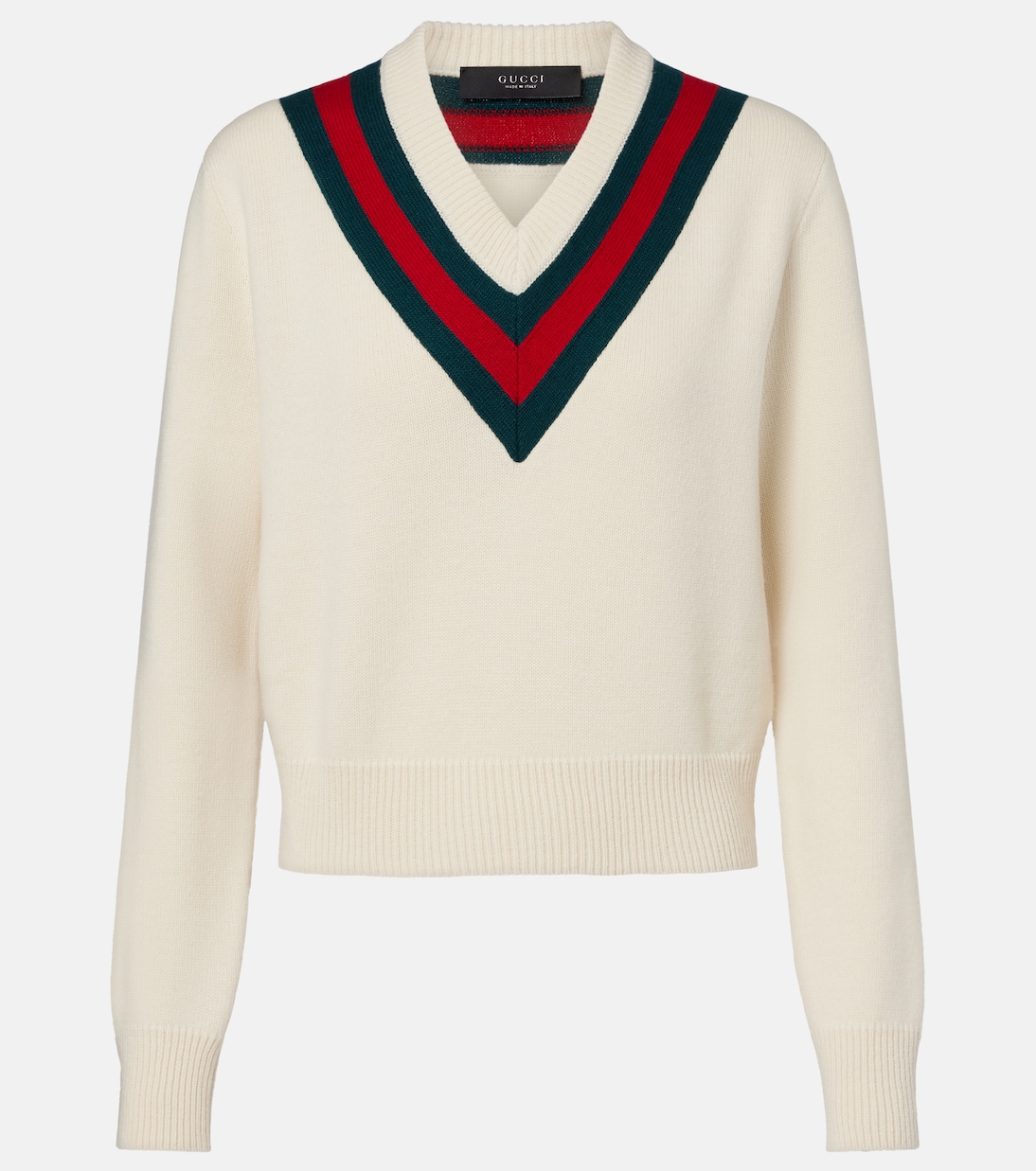 Web Stripe wool sweater | Gucci