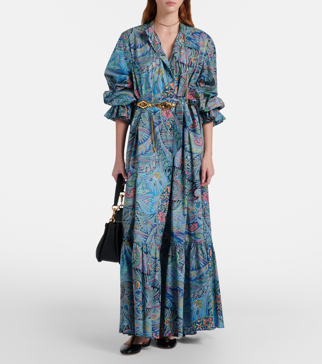 Paisley cotton-blend maxi dress | Etro