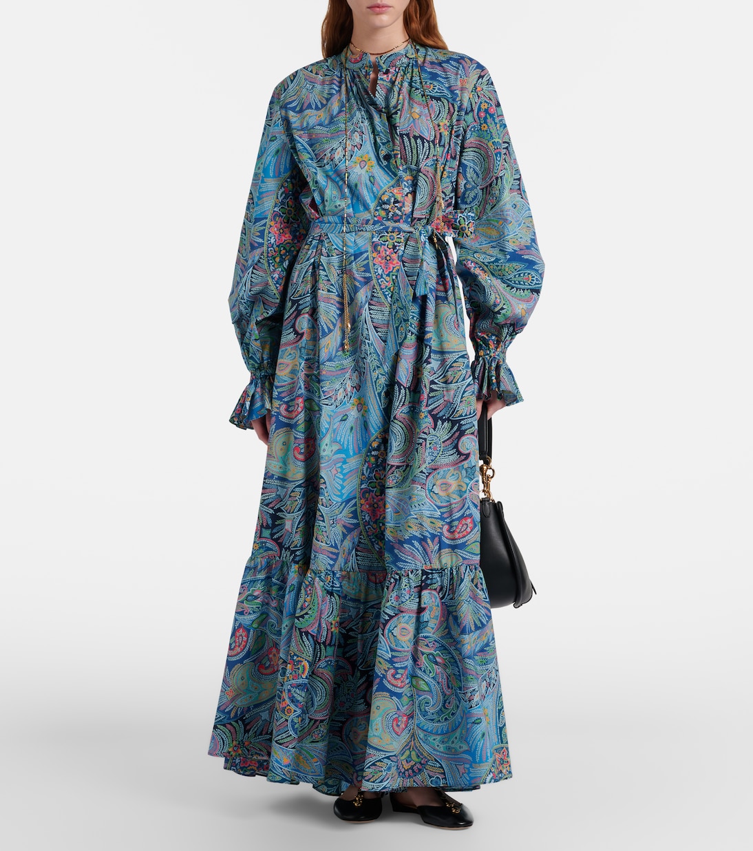 Paisley cotton-blend maxi dress | Etro