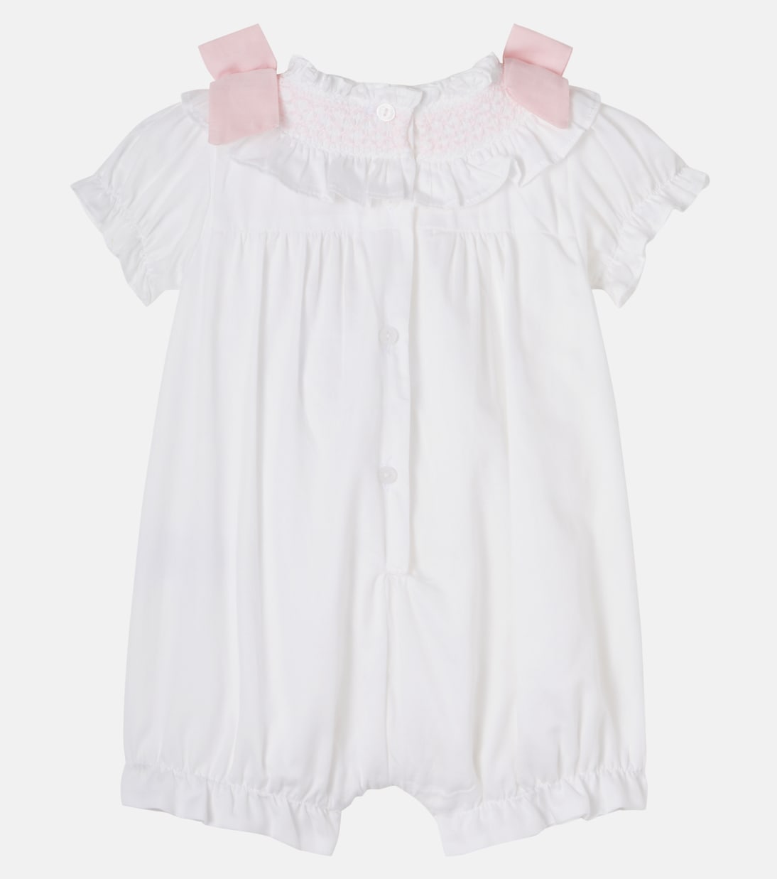 Baby bow-detail cotton playsuit | Patachou