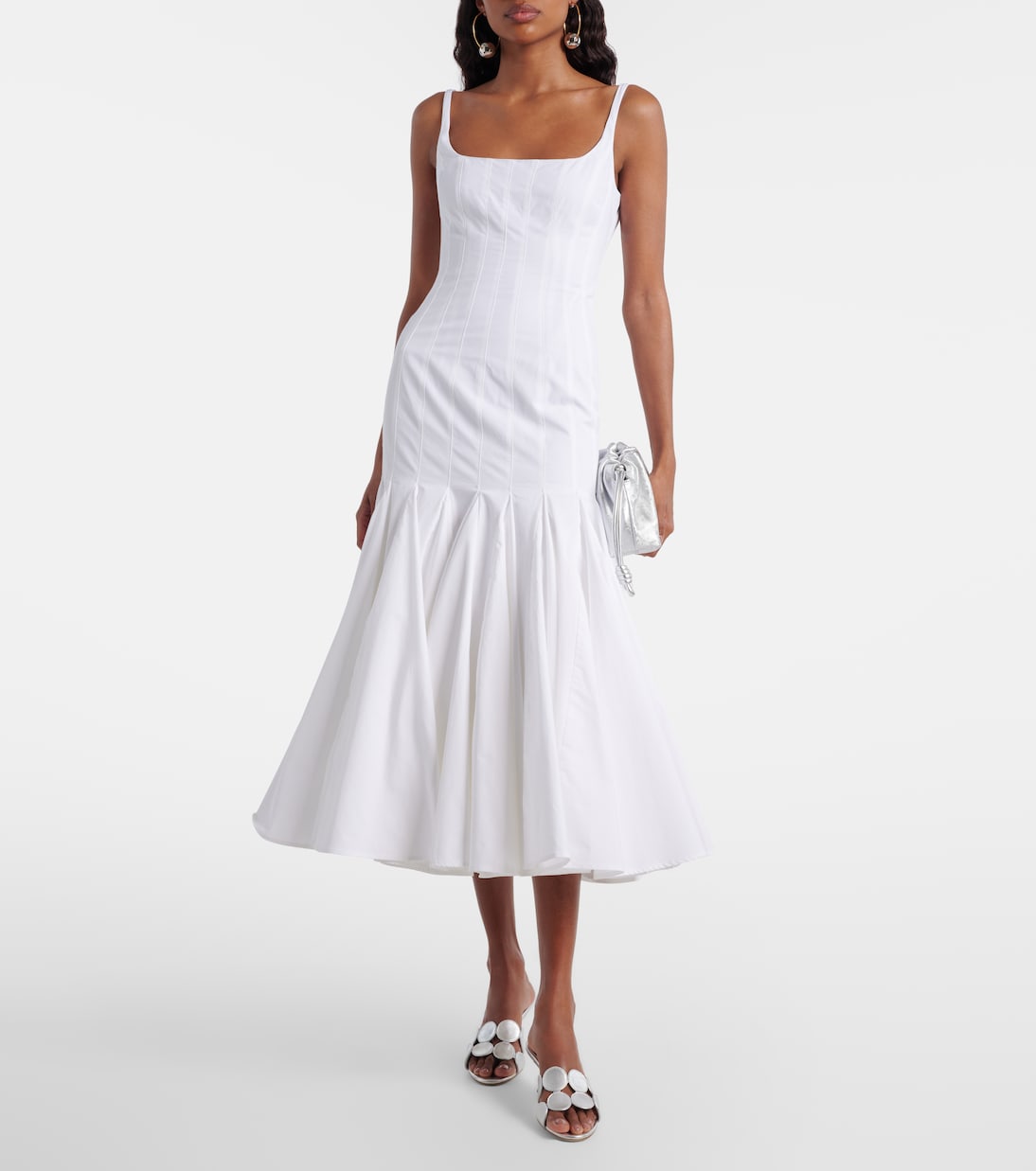 Haribalmu 50 metallic leather mules | Manolo Blahnik