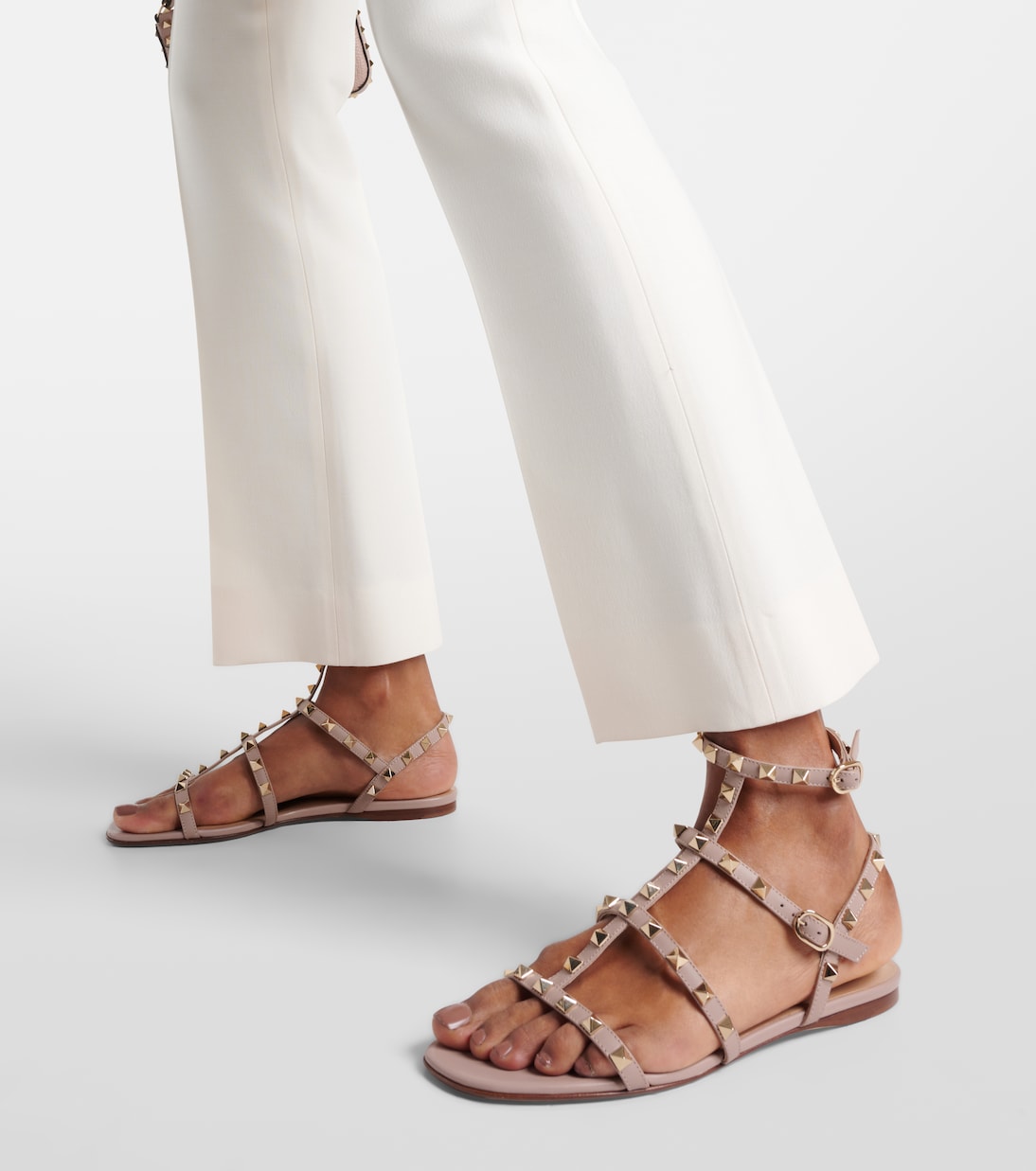 Sandales Rockstud en cuir | Valentino Garavani