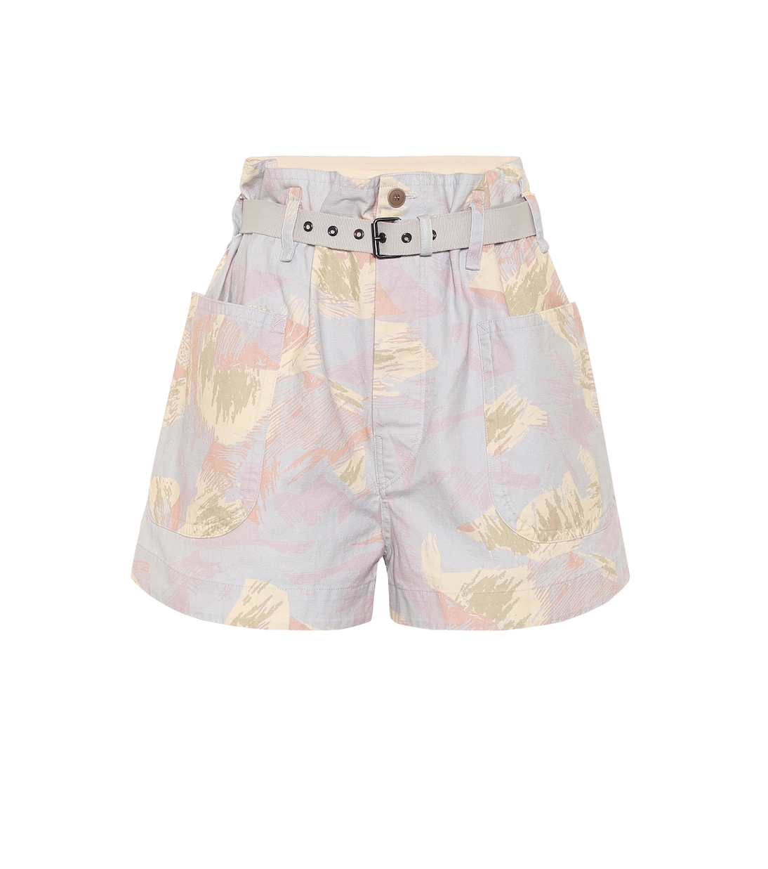 Rike high-rise cotton and linen shorts | Marant Etoile