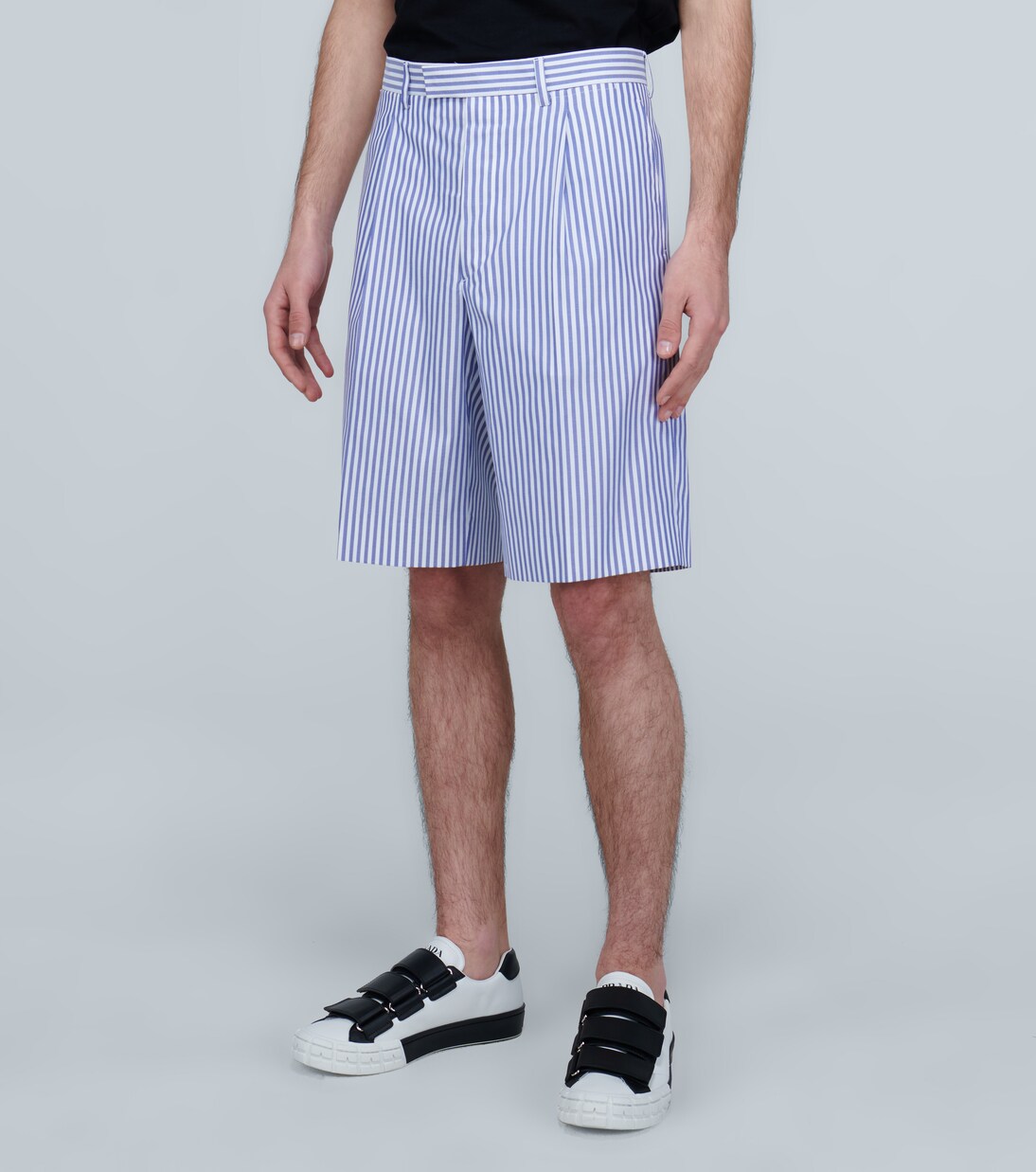 Shorts in cotone a righe | Prada