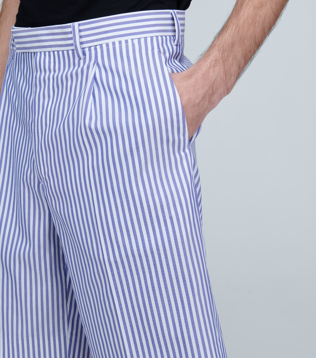 Shorts in cotone a righe | Prada